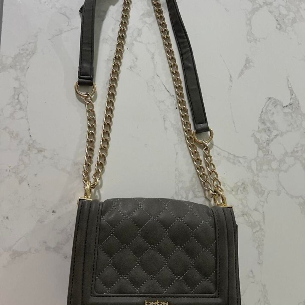 Bebe Women's Black and Grey Bag